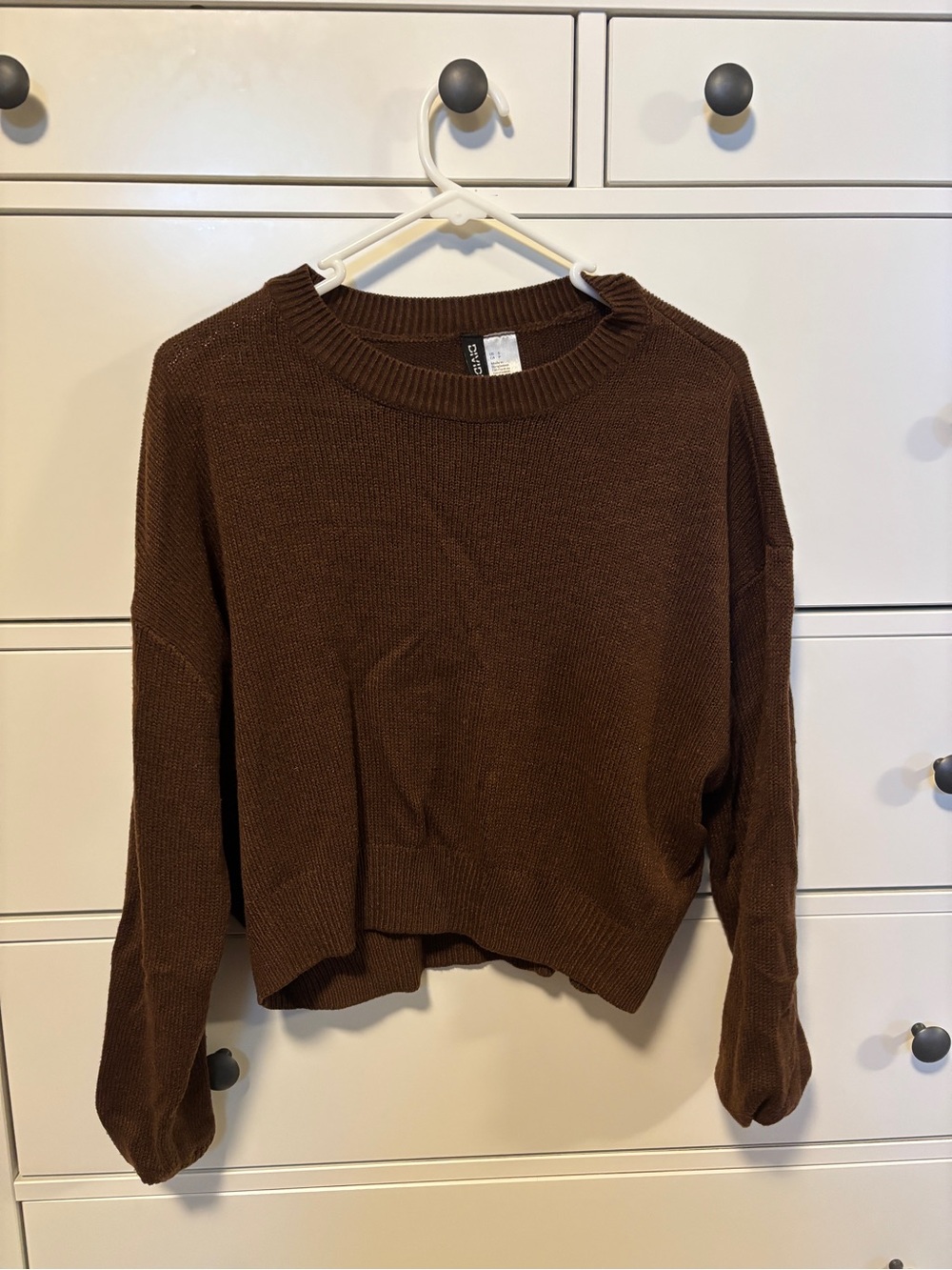 H&M Chocolate Brown Crewneck Sweater